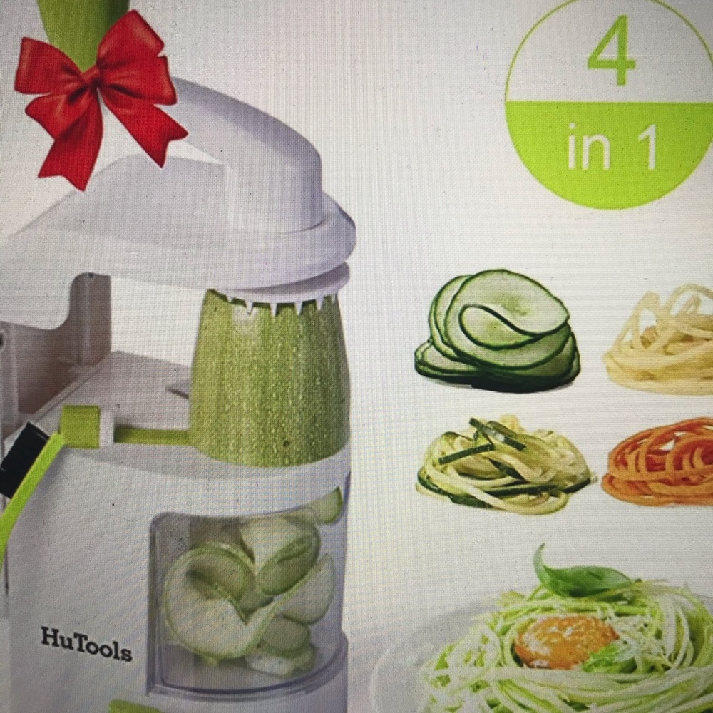 Zoodle Maker Spiralizer Veggies Slicer 4in1 blades